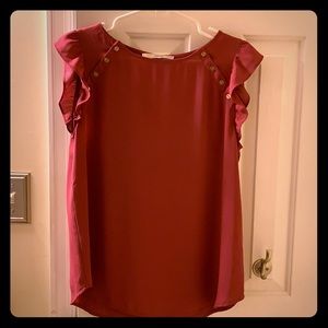 Loft flutter sleeve shell